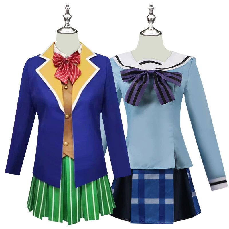 Satou Matsuzaka Happy Sugar Life Sommerkleid-Set Cosplay Kostuem Damen