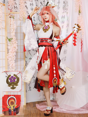 Genshin Impact Yae Miko Kostüm Set