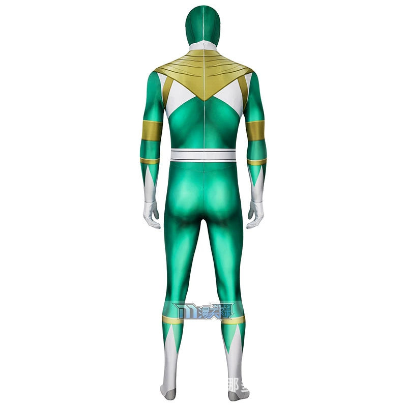 Dragon Ranger Power Rangers Anzug Cosplay Kostuem Damen Gruen
