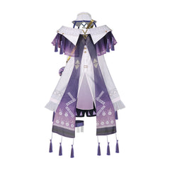 Wuthering Waves Auffälliges Kleid Cosplay Kostuem Damen Lila Weiß