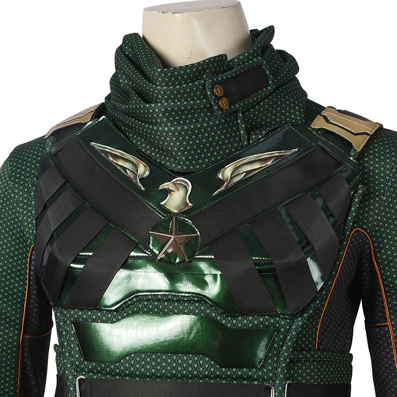 Soldier Boy The Boys Anzug Cosplay Kostuem Damen Gruen Gold