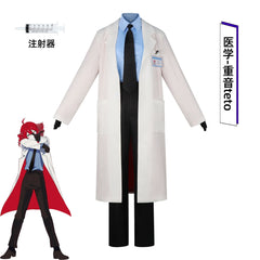 Kasane Teto Medical Vocaloid Weißer Kittel Cosplay Kostuem Damen