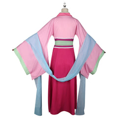 Maomao The Apothecary Diaries Fest-Hanfu Cosplay Kostuem Damen Rosa Dunkelrot