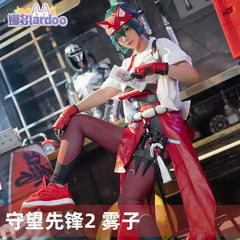 Kiriko Overwatch Kimono Cosplay Kostuem Damen Weiss Rot