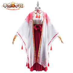 Tomotake Yoshino Senren Banka Roter Miko Hakama Cosplay Kostuem Damen