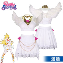 Panty White Angel Panty & Stocking Angel Outfit Cosplay Kostuem Damen