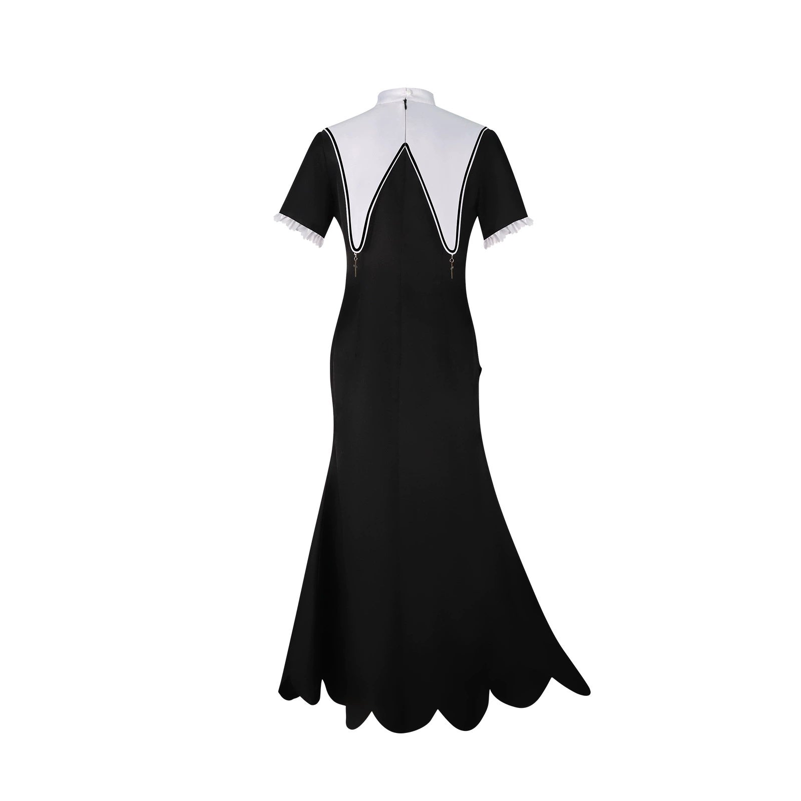 Asahina Mafuyu Project Sekai Nonnen-Kleid Cosplay Kostuem Damen Schwarz