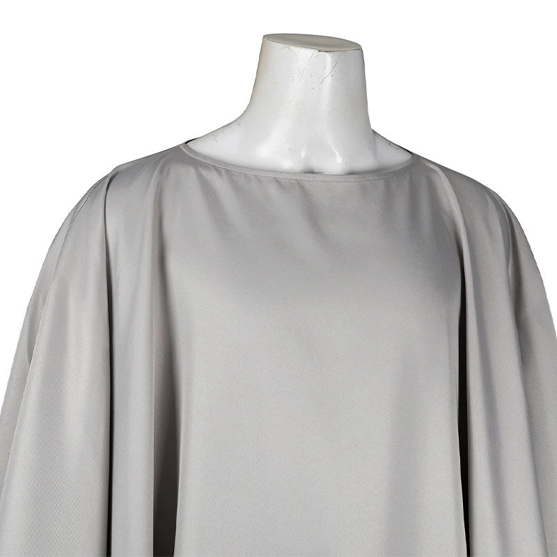 Qui-Gon Jinn Star Wars Umhang Cosplay Kostuem Damen Grau