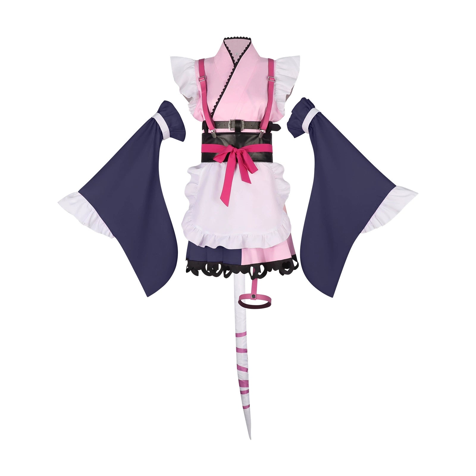 Kaguya Idol Bühnen-Kimono Cosplay Kostuem Damen Orange