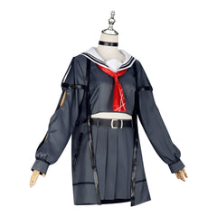 Chixia Wuthering Waves Matrosen-Uniform Cosplay Kostuem Damen Dunkelblau