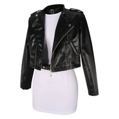 Yamada Leather Super no Ura Motorrad-Lederjacke Cosplay Kostuem Damen