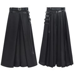 Gothic-Hakama-Hose – Samurai-Haremshose für Dark Fashion, HERREN