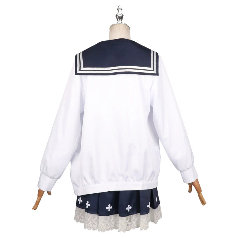 Hifumi Blue Archive Matrosen-Uniform Cosplay Kostuem Damen Blau Weiß